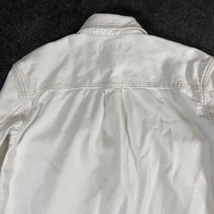 Madewell White Denim Shirt Dress Long Sleeve Button Front‎ Cotton Shacket Small thumbnail 8