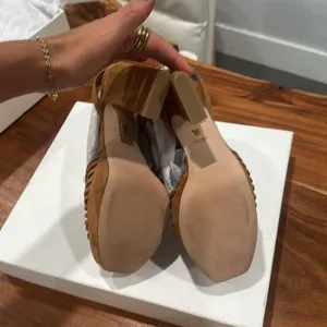 Veronica Beard Tan Platform Heels thumbnail 3