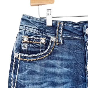 Miss Me Signature Boot Cut Flap Pocket Jeans Sz 28 thumbnail 6