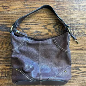 Vintage Fossil leather bag. thumbnail 1