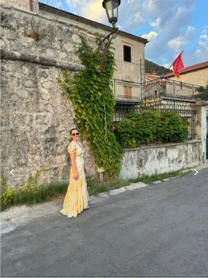 LoveShackFancy Tink Silk Lemon Daydream Maxi Dress thumbnail 4
