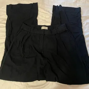 Abercrombie Linen blend tailored wide leg pant X2 thumbnail 1