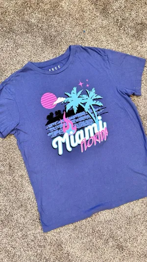 Miami Beach Sunset Comfort Colors T-shirt thumbnail 7