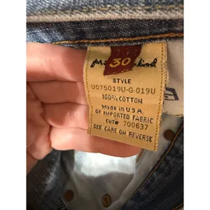 7 For All Mankind Vintage Y2K Bootcut Jeans Size 30 Low‎ Rise Light Wash McBling thumbnail 10