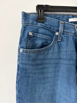 Levi’s ‘94 Baggy Mid Rise Wide Leg Medium Wash Blue Denim Casual Jeans 27 thumbnail 4