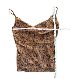 Mango Size Medium Animal Print Cami Cowl Neck Y2K Vintage VTG thumbnail 4