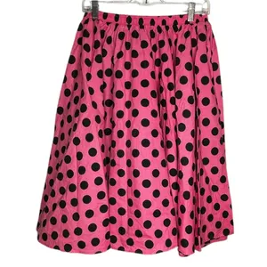 Black‎ & Pink Polka Dot 50's Skirt thumbnail 3