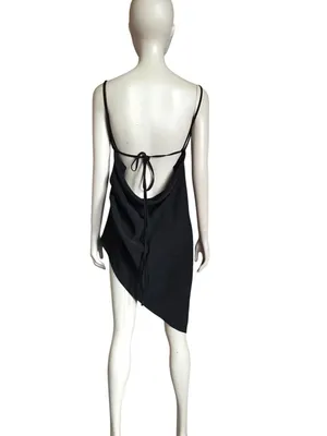 Amanda Uprichard Black Scoop Neck Dress thumbnail 5