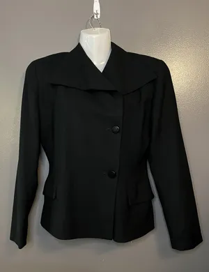 Ann Taylor Blazer Womens 6 Wool Formal Career Jacket Made in USA Classic Pockets thumbnail 1