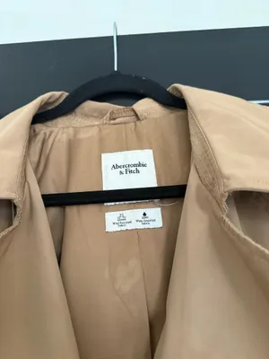 Abercrombie & Fitch camel classic trench coat thumbnail 9