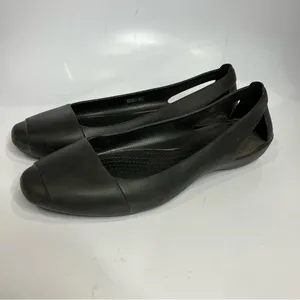 Crocs Sienna flats‎ black size 11 thumbnail 4