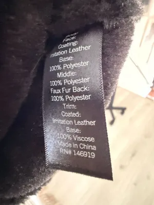 Simply Vera Wang Black Faux Leather & Faux Fur Bomber Aviator Jacket thumbnail 5