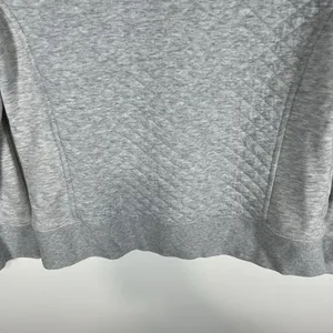 L.L. Bean Womens Quilted‎ Quarter Zip Pullover Sweatshirt Long Sleeve Gray SZ XS thumbnail 10