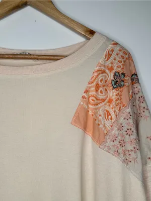 We The Free People Feelin’ It Soft Peach Pullover Top Shirt Extra Small XS thumbnail 3