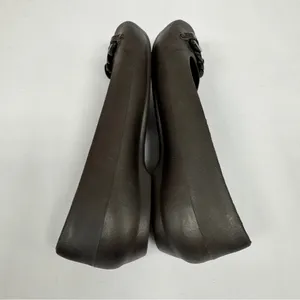 Crocs Gianna Chain Link Ballet Flats‎ Women’s Slip On Shoes Size 7 Brown thumbnail 4