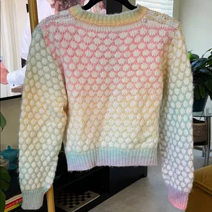 Colorful pastel Knit Sweater size medium thumbnail 2