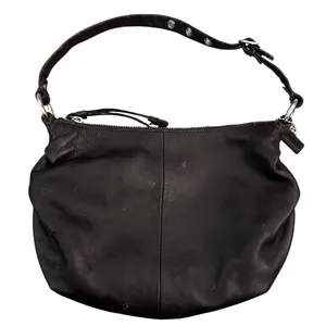 Coach Vintage Black/Brown Leather Mini Shoulder Bag thumbnail 4