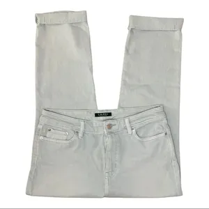 Lauren Ralph Lauren Jeans Blue Gray High Rise Premier Straight Ankle sz 10 thumbnail 2