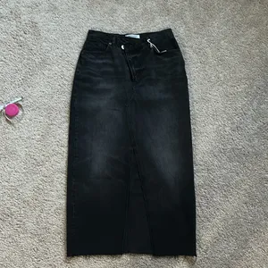 Reformation Black Denim long Skirt. 27 thumbnail 5