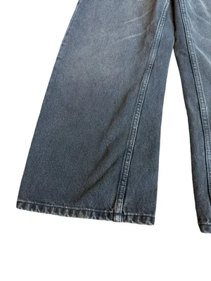 We The Free Washed Black Wide Leg Dropped Boyfriend Jeans Denim Size 28 Women's thumbnail 4