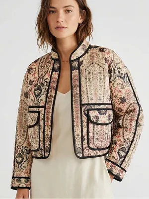 7 For All Mankind Patchwork Jacket NWT thumbnail 1