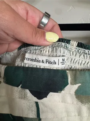 Abercrombie & Fitch Emerson Poplin Green Floral Mini Dress size medium thumbnail 3