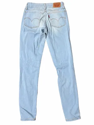 Levi’s 710 Super Skinny Jeans Women’s 26 Light Wash Stretch Denim Blue Pants 26W thumbnail 2