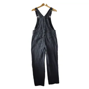 Universal Thread Denim Overalls Womens 6 Black Excellent Straight Leg Utility thumbnail 4