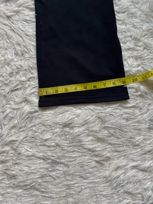 Danskin Black Women’s High-Waist Flare Jogger Track Pants with Side Slit Size M thumbnail 9