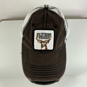 BILLY BOBS TEXAS Y2K Brown White Buck Rack Addict Country Baseball Hat thumbnail 5