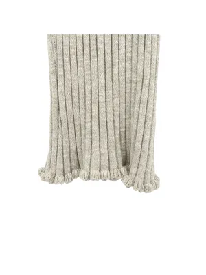 Anthropologie Pilcro Halter Ribbed Sweater Tank Top in Grey M thumbnail 5