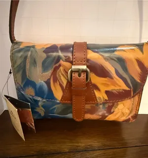 Patricia Nash Torri Crossbody Bag Floral Marigold Harvest NWT $129 thumbnail 1