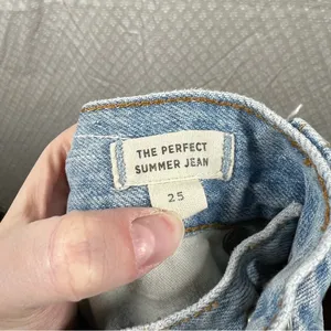Madewell Women Jeans Sz 25 Light Wash The Perfect Summer Jean Straight Leg Denim thumbnail 6