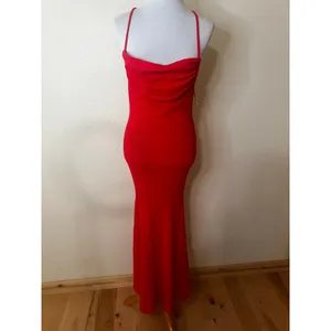 Anthropologie | Sunday in Brooklyn red knitted cowl neckline maxi dress NEW XS thumbnail 2