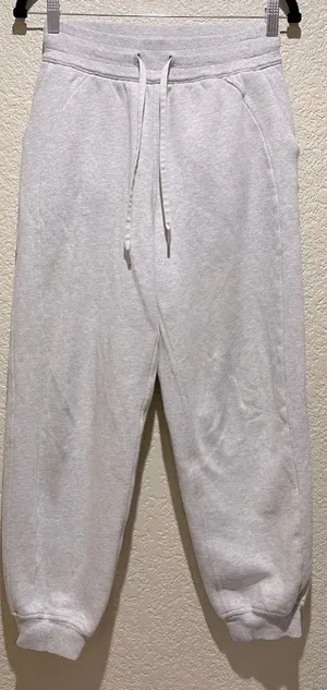Lululemon Scuba High Rise Relaxed Joggers Heathered Light Gray Size 4 thumbnail 6