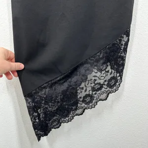 Next Up‎ Little Black Dress Cocktail Party Lace Asymmetric Hem Mini Dress thumbnail 4