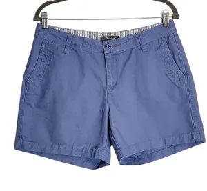 Natural Reflections Womens Blue Cotton Chino Shorts Size 10 thumbnail 1