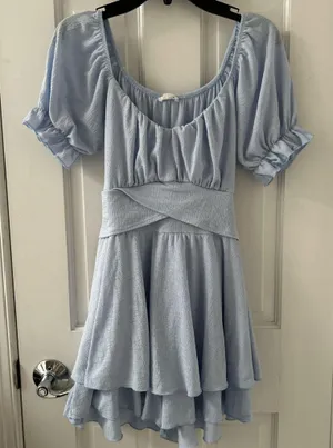 Haisley Double Layer Romper Blue thumbnail 1