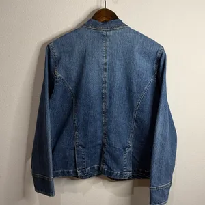 St. Johns Bay Denim Jean Jacket Stretch Blazer Size XL thumbnail 2