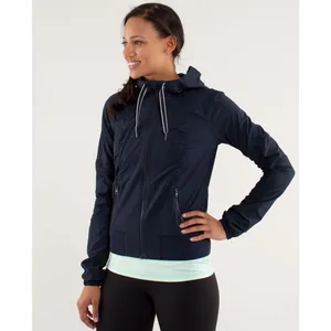 Lululemon Street To Studio Jacket Size 6 Navy Lightweight Hoodie Zip Up thumbnail 3