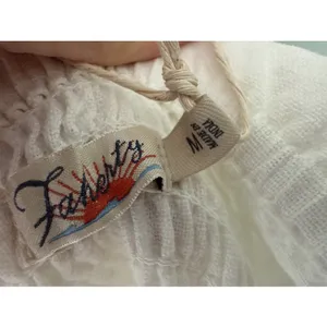 NWT $178 Faherty Organic Cotton Smocked‎ Short Sleeve Ramona Dress White Medium thumbnail 7