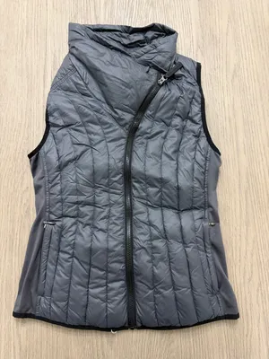 Calvin Klein Black Quilted Puffer Vest Women’s Small Lightweight Zip thumbnail 1