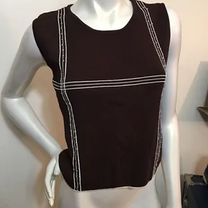Finite sooo Vintage silky knit rhinestone top‎ thumbnail 1