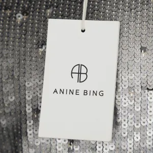Anine Bing. Angie Sequin‎ Belted Mini Dress In Sequins. thumbnail 4