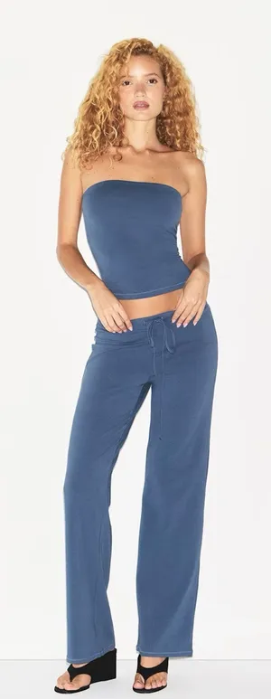 Skims cotton jersey straight leg pant thumbnail 1