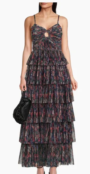 Hutch Rosey Floral Tiered Gown Size 6 thumbnail 1