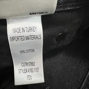 AGOLDE Fen High Rise Relaxed Taper Jeans Shambles Black Size 25 thumbnail 8