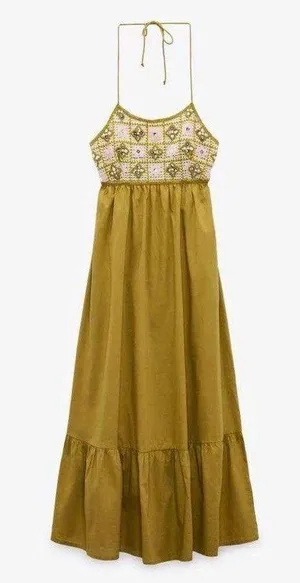 Zara Mix Beaded Crochet Dress thumbnail 1