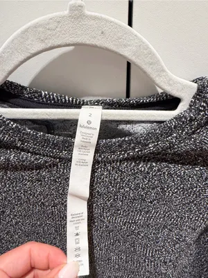 Lulu lemon Women's Black Heather Long-Sleeve Athletic Top thumbnail 3