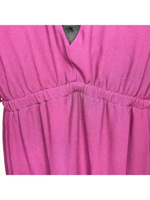 Show Me Your Mumu Emily Empire Merlot Purple Maroon Chiffon Maxi Dress Sz XL thumbnail 6
